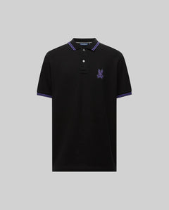 PSYCHO BUNNY CAMISETA TIPO POLO HOMBRE NEGRO