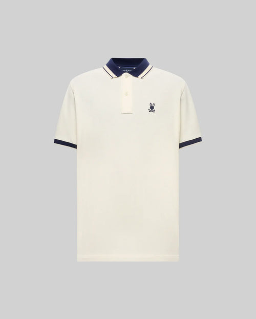 PSYCHO BUNNY CAMISETA TIPO POLO HOMBRE BLANCO