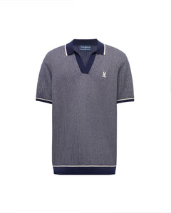 PSYCHO BUNNY CAMISETA TIPO POLO HOMBRE AZUL