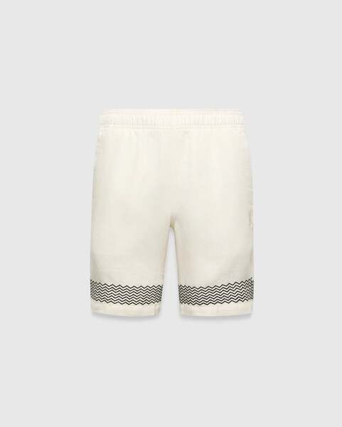 BERMUDA PSYCHO BUNNY PARA NIÑO COLOR BLANCO KB0700010250
