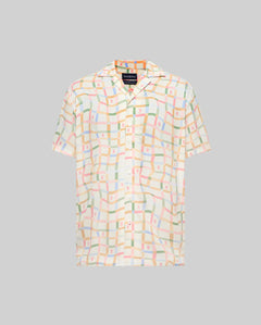 CAMISA M/C PSYCHO BUNNY PARA HOMBRE COLOR BLANCO MT0300079250