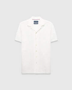 CAMISA M/C PSYCHO BUNNY PARA HOMBRE COLOR BLANCO MT0300002WHT