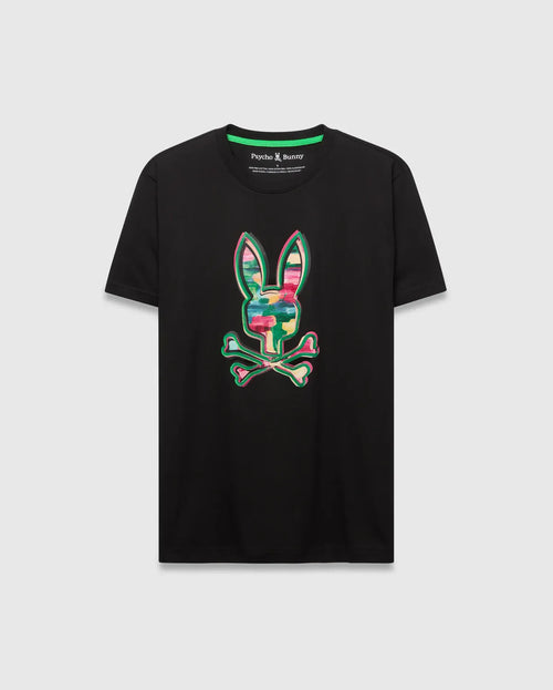 T-SHIRT PSYCHO BUNNY PARA HOMBRE COLOR NEGRO MT0200307002