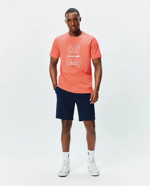 T-SHIRT PSYCHO BUNNY PARA HOMBRE COLOR NARANJA MT0200282660