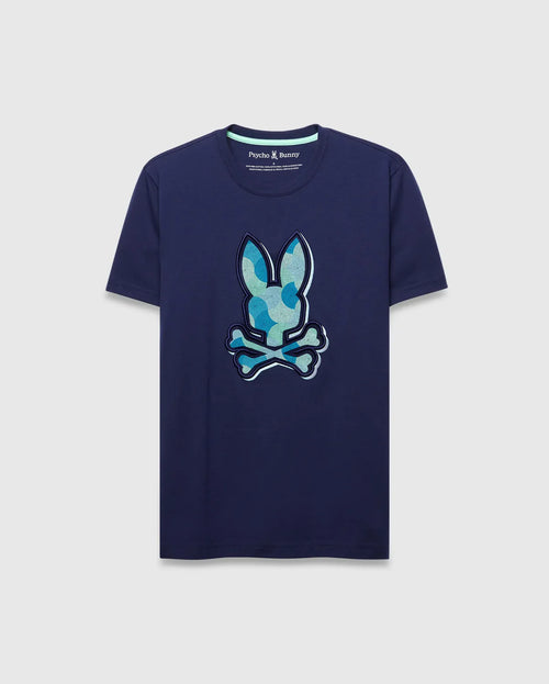 T-SHIRT PSYCHO BUNNY PARA HOMBRE COLOR AZUL MT0200290402