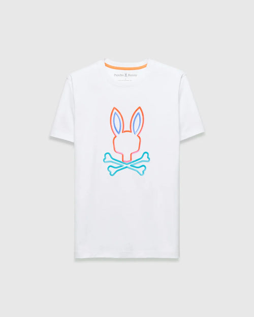 T-SHIRT PSYCHO BUNNY PARA HOMBRE COLOR BLANCO MT0200303100