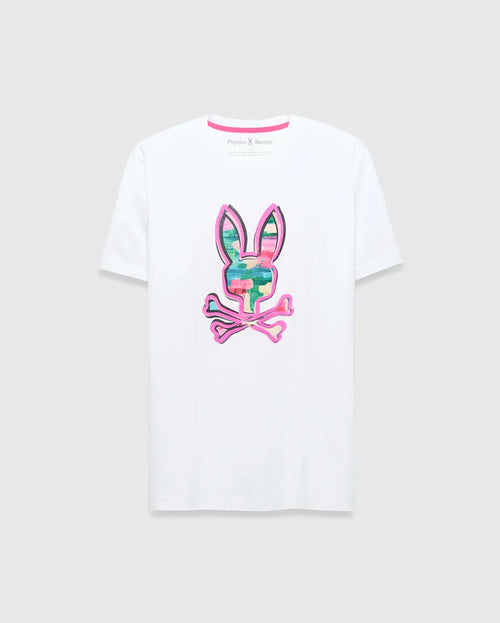 T-SHIRT PSYCHO BUNNY PARA HOMBRE COLOR BLANCO MT0200307100