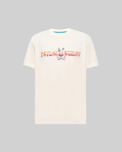 PSYCHO BUNNY CAMISETA RAPHAEL CON LOGO EN TEXTO PARA CABALLERO HOMBRE BEIGE MT0200337250