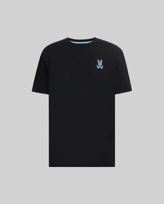 PSYCHO BUNNY CAMISETA DOBLE ESTAMPADO AIDEN PARA CABALLERO HOMBRE NEGRO MT0200224001