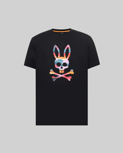 PSYCHO BUNNY CAMISETA ESTAMPADA RAPHAEL PARA CABALLERO HOMBRE NEGRO MT0200225001