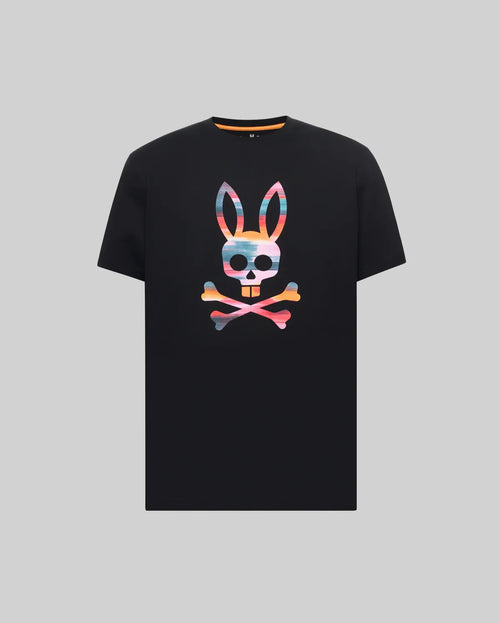 PSYCHO BUNNY CAMISETA ESTAMPADA RAPHAEL PARA CABALLERO HOMBRE NEGRO MT0200225001