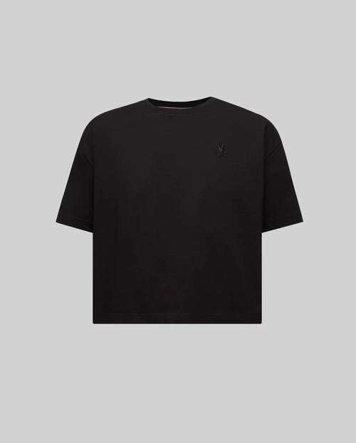 T-SHIRT PSYCHO BUNNY PARA DAMA COLOR NEGRO WT0200011001