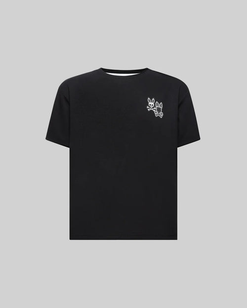 T-SHIRT PSYCHO BUNNY PARA NIÑO COLOR NEGRO KT0200157001
