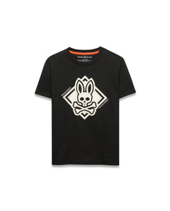 T-SHIRT PSYCHO BUNNY PARA NIÑO COLOR NEGRO KT0200184001