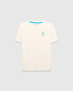 T-SHIRT PSYCHO BUNNY PARA NIÑO COLOR BLANCO KT0200190250