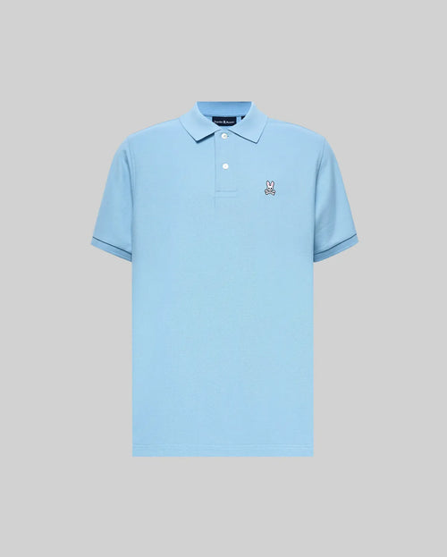 PSYCHO BUNNY POLO CLÁSICO PARA CABALLERO HOMBRE AZUL B6K001F200407