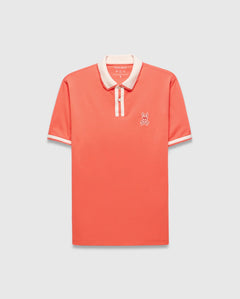 POLO M/C PSYCHO BUNNY PARA HOMBRE COLOR NARANJA MT0100192660