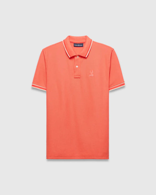 POLO M/C PSYCHO BUNNY PARA HOMBRE COLOR NARANJA MT0100193660
