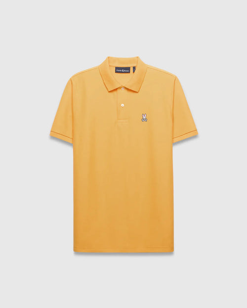 POLO M/C PSYCHO BUNNY PARA HOMBRE COLOR AMARILLO B6K001F200807