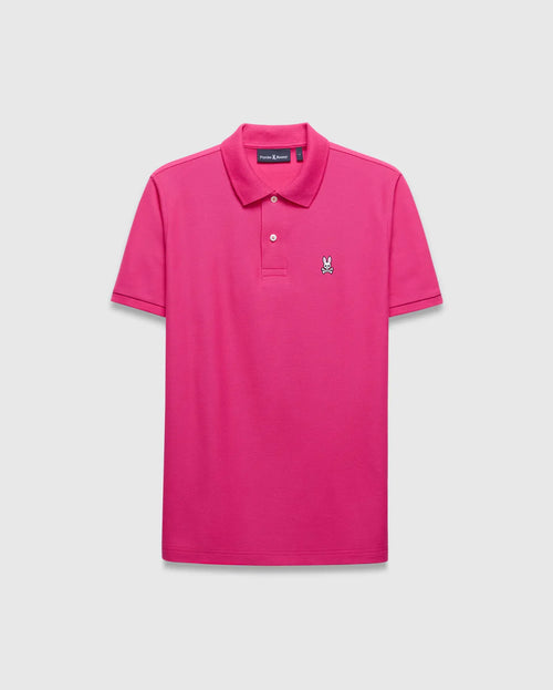 POLO M/C PSYCHO BUNNY PARA HOMBRE COLOR ROSADO B6K001F200665