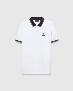 POLO M/C PSYCHO BUNNY PARA HOMBRE COLOR BLANCO MT0100186100