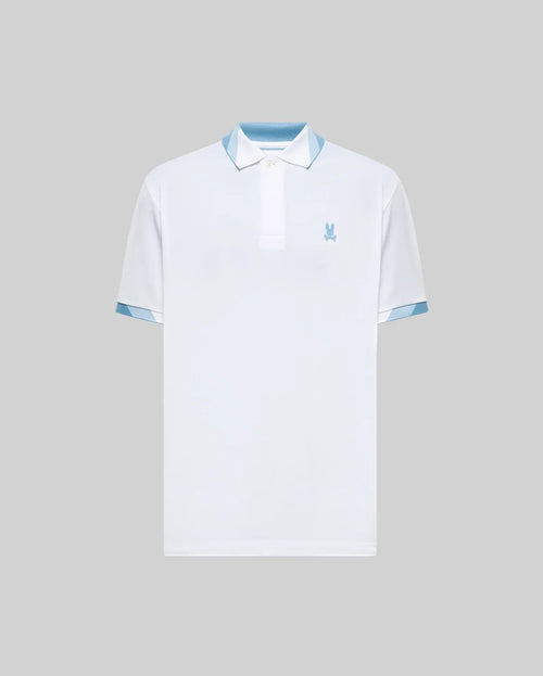 PSYCHO BUNNY POLO DEPORTIVO ONYX PARA CABALLERO HOMBRE BLANCO MT0100117100