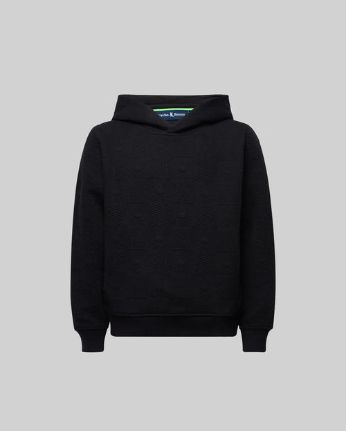 PSYCHO BUNNY SUDADERA CON CAPUCHA JACQUARD DUSTIN PARA NIÑO NIÑO NEGRO KT0500065001
