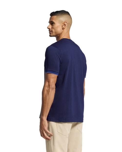 PSYCHO BUNNY CAMISETA HOMBRE CUELLO REDONDO AZUL