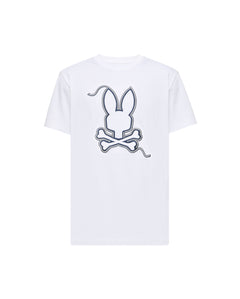 PSYCHO BUNNY CAMISETA HOMBRE CUELLO REDONDO BLANCO