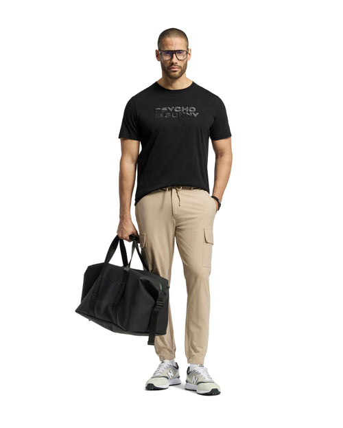 PSYCHO BUNNY CAMISETA HOMBRE CUELLO REDONDO NEGRO