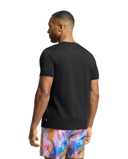 PSYCHO BUNNY CAMISETA HOMBRE CUELLO REDONDO NEGRO