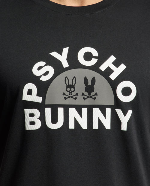 PSYCHO BUNNY CAMISETA HOMBRE CUELLO REDONDO NEGRO