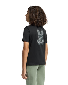 PSYCHO BUNNY CAMISETA NIÑO CUELLO REDONDO NEGRO