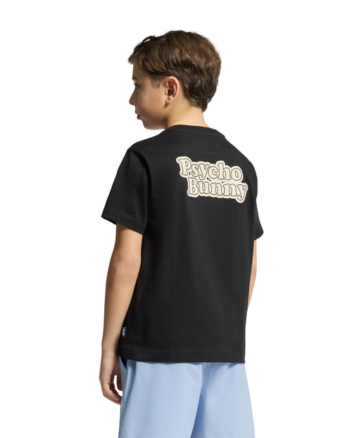 PSYCHO BUNNY CAMISETA NIÑO CUELLO REDONDO NEGRO