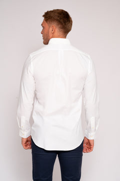 RALPH LAUREN CAMISA MANGA LARGA HOMBRE BLANCO