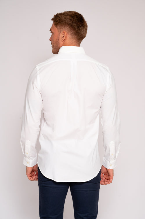 RALPH LAUREN CAMISA MANGA LARGA HOMBRE BLANCO