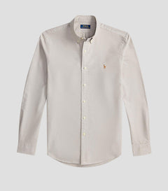 ralph lauren camisa manga larga hombre gris