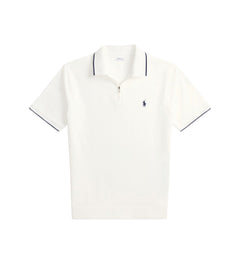 CAMISA TIPO POLO RALPH LAUREN PARA CABALLERO MEDIA CREMALLERA BLANCO REF 710B19737004