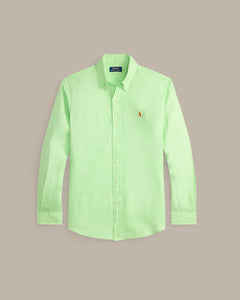 Camisa Cubdppcs-Long Sleeve-Sport Shirt Ralph Lauren Para Hombre De Color Verde