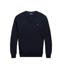 Sueter Ls Sf Vn Pp-Long Sleeve-Sweater Ralph Lauren Para Hombre De Color Azul