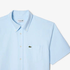 LACOSTE CH1917F6Z CAMISA OXFOR MANGA CORTA AZUL