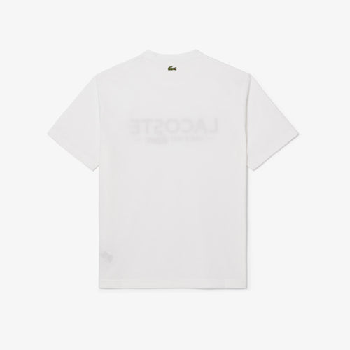 LACOSTE TH654123001 CAMISETA DE ALGODON ESTAMPADA WHITE