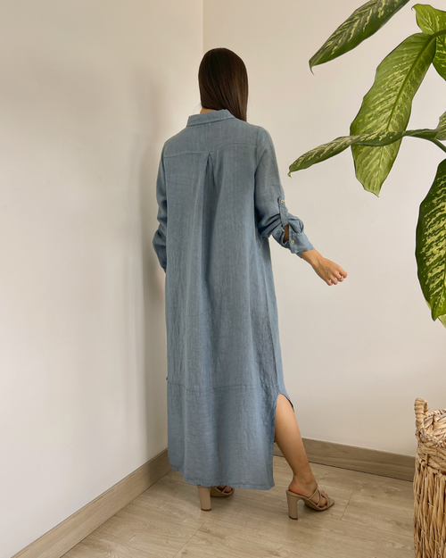 VESTIDO PRIMIA STELLA AZUL CLARO