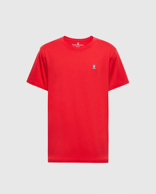 PSYCHO BUNNY CAMISETA HOMBRE CUELLO REDONDO ROJO