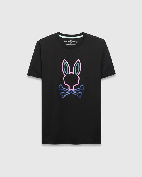 T-SHIRT PSYCHO BUNNY PARA HOMBRE COLOR NEGRO MT0200303001