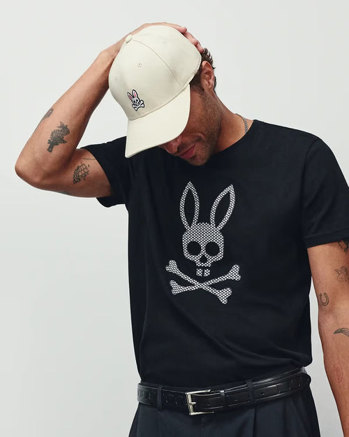 CAMISETA PSYCHO BUNNY PARA CABALLERO COLOR NEGRO
