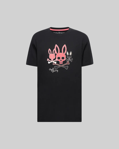 PSYCHO BUNNY CAMISETA OSCAR PARA CABALLERO HOMBRE NEGRO MT0200213001