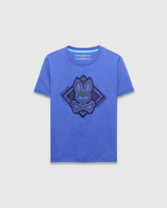 T-SHIRT PSYCHO BUNNY PARA NIÑO COLOR AZUL KT0200188426