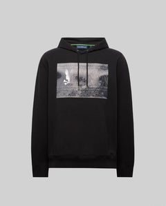 PSYCHO BUNNY SUDADERA CON CAPUCHA JARVOS PARA CABALLERO HOMBRE NEGRO MT0500168001