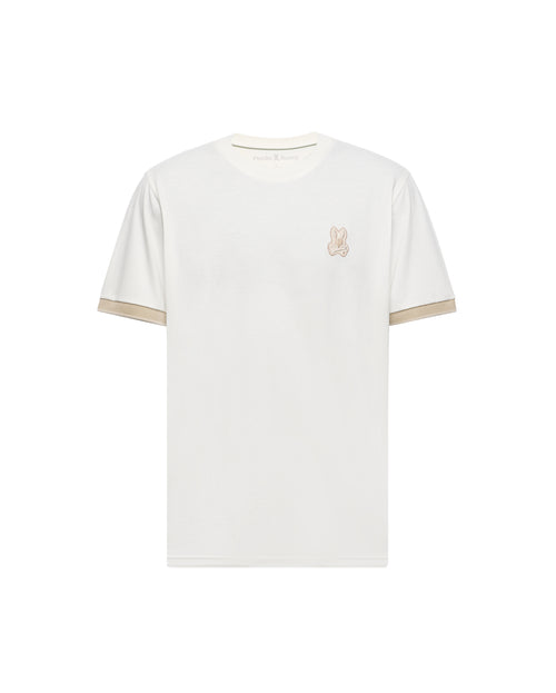 PSYCHO BUNNY CAMISETA HOMBRE CUELLO REDONDO BEIGE